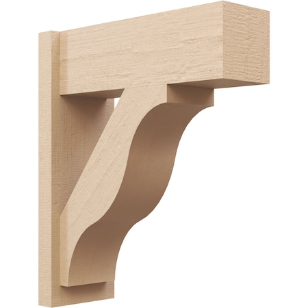 Ekena Millwork 8-in W x 22-in D x 26-in H Funston Block Rough Cedar Woodgrain TimberThane Outlooker, Primed Tan OUTUR080X22X26FST44RCPR